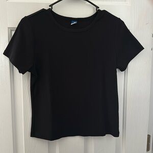 Old Navy Black Crew Neck Shirt - Size M